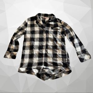 Victoria’s Secret | Black Flannel Romper Pajamas